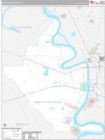 W. Baton Rouge Parish (), La Carrier Route Wall Map